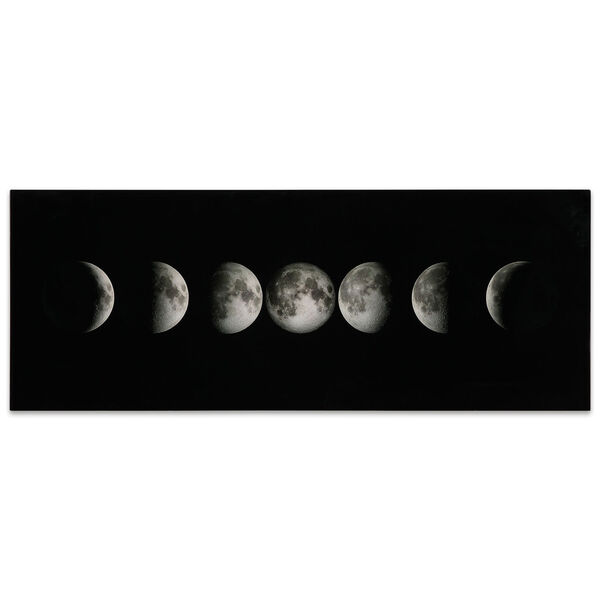 Moon Frameless Free Floating Tempered Glass Graphic Wall Art, image 2