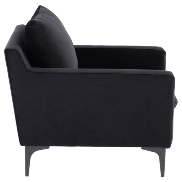 Anders Matte Black Occasional Chair, image 3