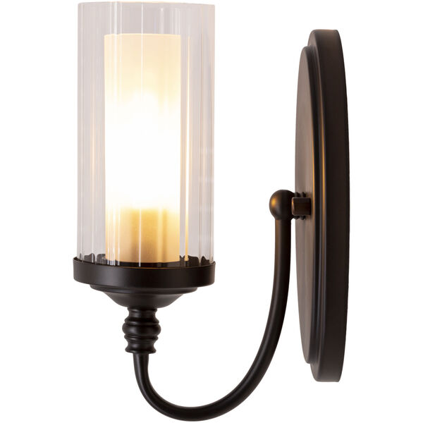 Benhill Clear and Black One-Light Wall Sconces, image 3