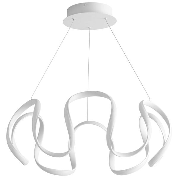 Cirro White 28-Inch LED Chandelier, image 1