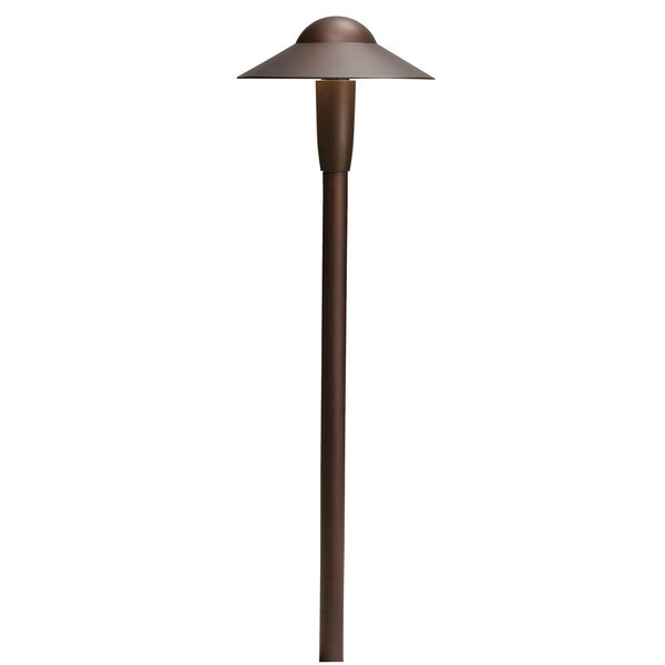 15870AZT27R Textured Architectural Bronze 2700K LED Dome Path Light, image 1
