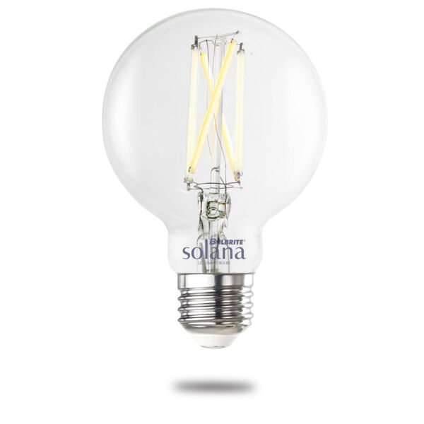 Clear Smart LED G25 60 Watt Equivalent Standard Base Tunable Color Temperature 800 Lumens Smart Home Light Bulb, image 1