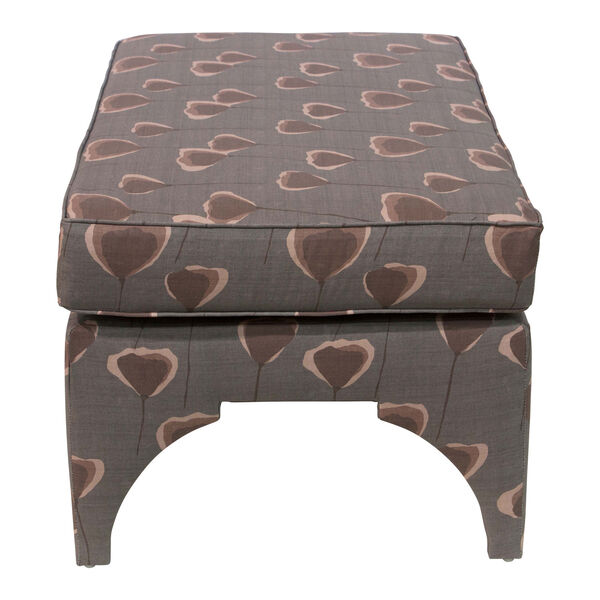 Poppy Taupe 41-Inch Welted Pillowtop Bench, image 3