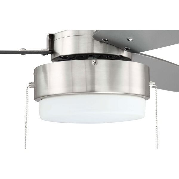 Intrepid Brushed Polished Nickel Two-Light Led 52-Inch Ceiling Fan, image 3