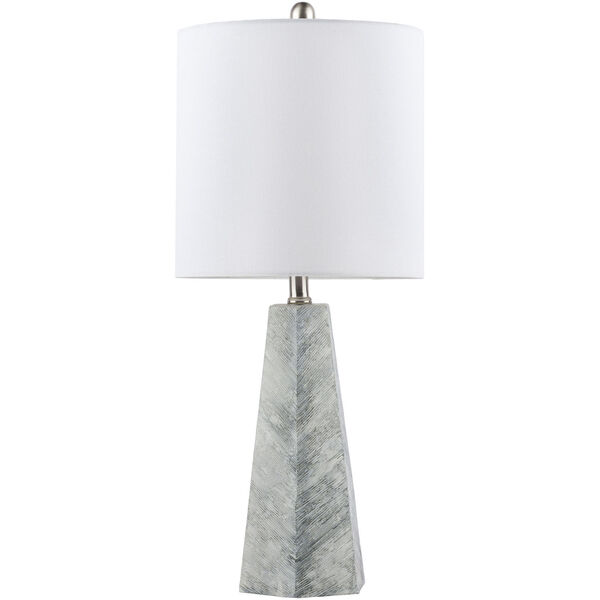 Tampa Gray and White Table Lamp, image 1