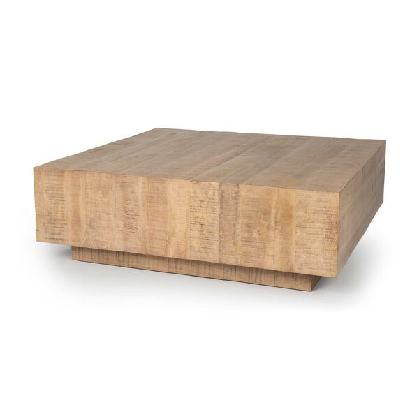 Hayden Light Brown Wood Square Coffee Table, image 1