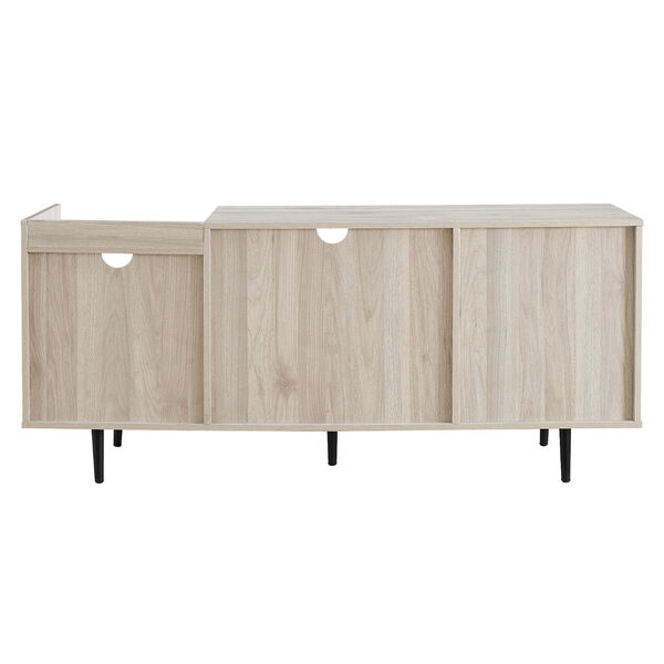 Lincoln Birch Open and Closed Storage TV Stand, image 5