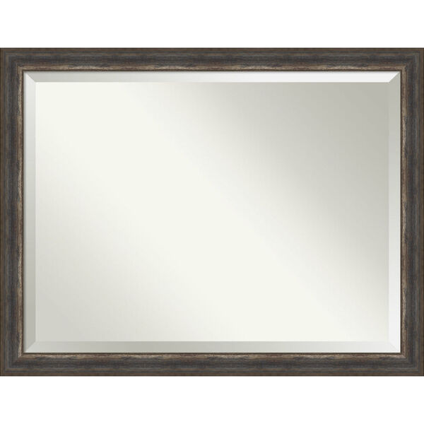 Alta Rustic Brown 45W X 35H-Inch Bathroom Vanity Wall Mirror, image 1