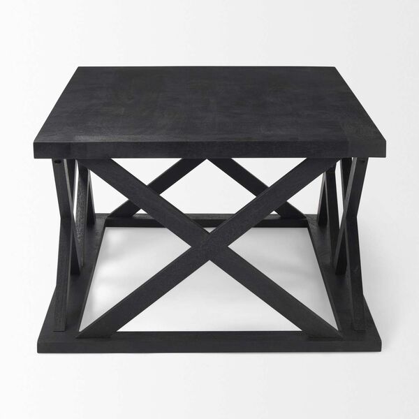 Forsey Black Rectangular Coffee Table, image 3