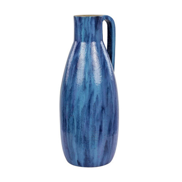 Avesta Blue Lustro Ceramic Vase, image 2