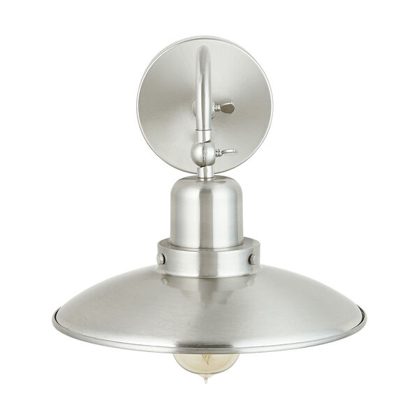 Brushed Nickel 10-Inch One-Light Sconce, image 1