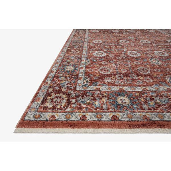 Samra Brick and Multicolor Rectangular: 2 Ft. 3 In. x 3 Ft. 10 In. Area Rug, image 2