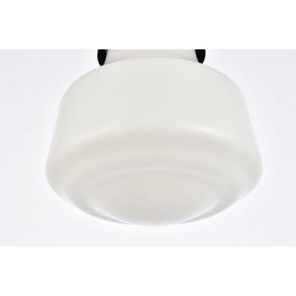 Lye Black and Frosted White One-Light Plug-In Pendant, image 4