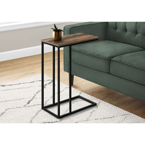 Brown and Black End Table, image 2