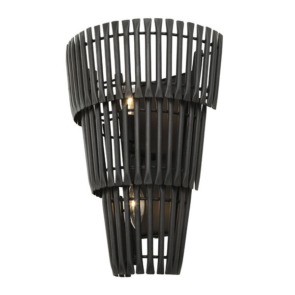 Apollo Carbon Two-Light Wall Sconce, image 3