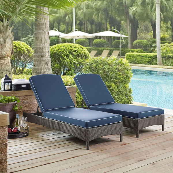 Palm Harbor Outdoor Wicker Chaise Lounge, image 1