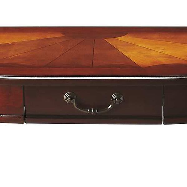 Kimball Cherry Demilune Wood Console Table, image 4