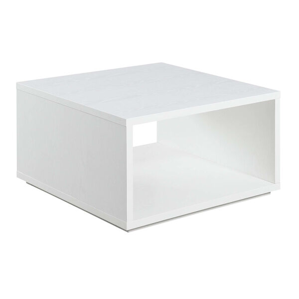 Northfield White 32-Inch Square Coffee Table, image 3