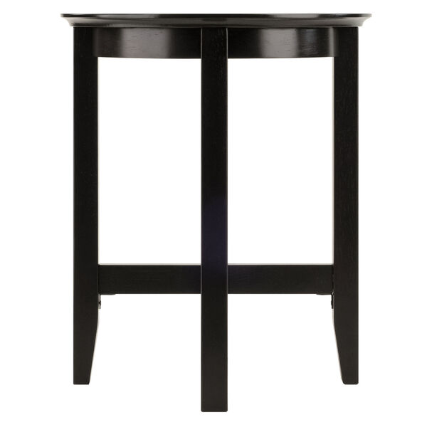 Toby Espresso Round Accent End Table, image 2