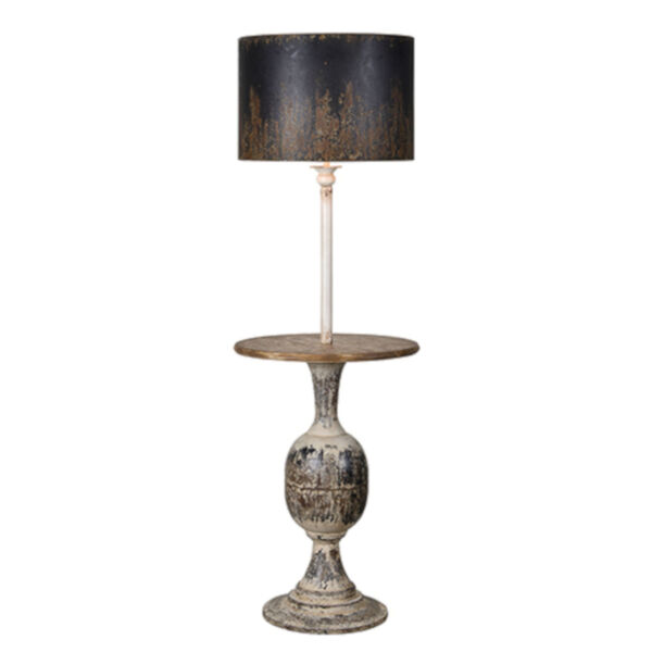 Partridge Rustic Black And Cream One-Light Floor Lamp, image 1