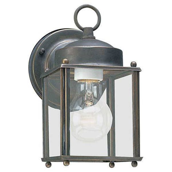 New Castle Antique Bronze One-Light Outdoor Wall Lantern, image 1