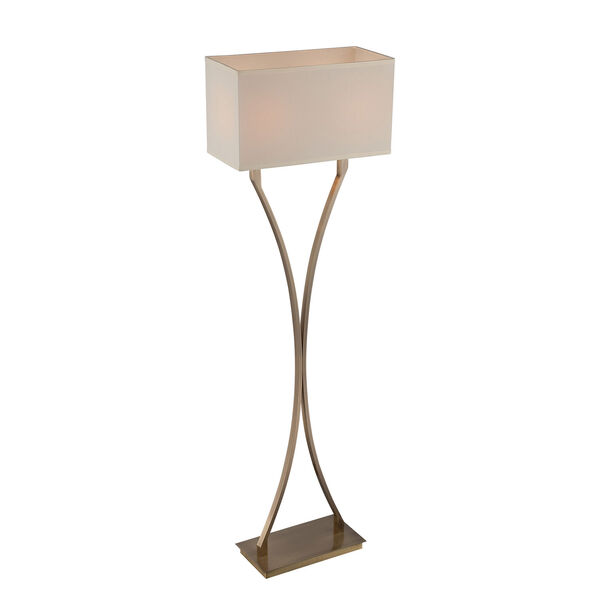 Cruzito Antique Brass 59-Inch Two-Light Floor Lamp, image 2