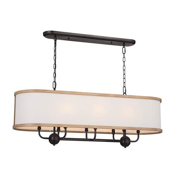 Heddle Eight-Light Linear Chandelier, image 1