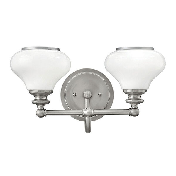 Ainsley Brushed Nickel Two-Light Bath Sconce, image 4