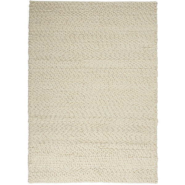 Riverstone Ivory Rectangular: 5 Ft. 3 In. x 7 Ft. 5 In. Area Rug, image 1