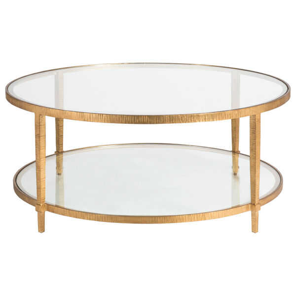 Metal Designs Gold Claret Round Cocktail Table, image 2