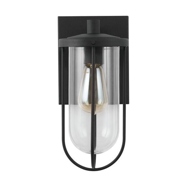 Corbin Black Six-Inch One-Light Outdoor Wall Lantern, image 1