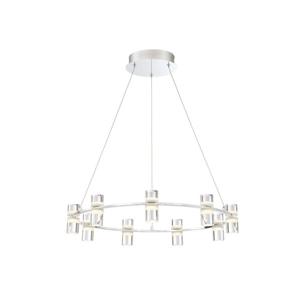 Netto Chrome 24.75-Inch LED Chandelier, image 1