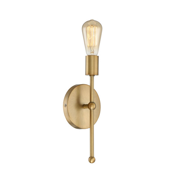 Whittier Natural Brass One-Light Wall Sconce, image 2