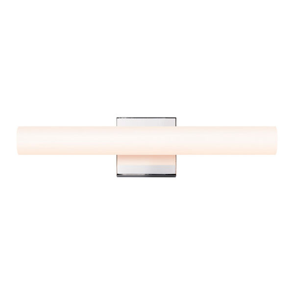 Tubo Slim Polished Chrome LED 18-Inch Flat Trim Bath Fixture Strip, image 1