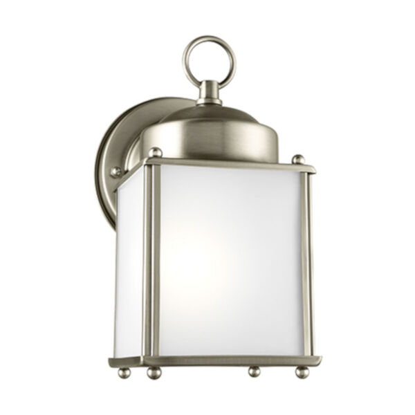 Oxford Antique Brushed Nickel Four-Inch One-Light Outdoor Wall Sconce, image 1
