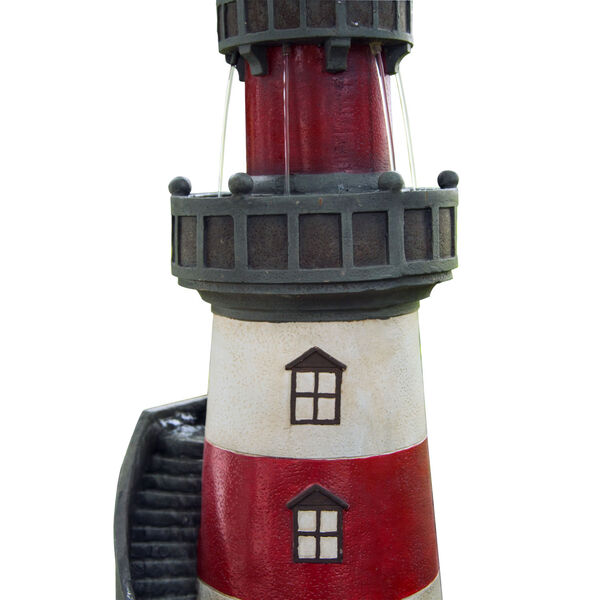 Multi-Color Outdoor Rotating Solar Powered Light House Fountain, image 5