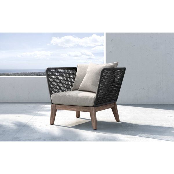 Maui Feather Gray Fabric Lounge Chair, image 4