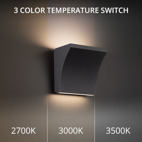 Cornice Black 2700 K Two-Light LED ADA Wall Sconce, image 6