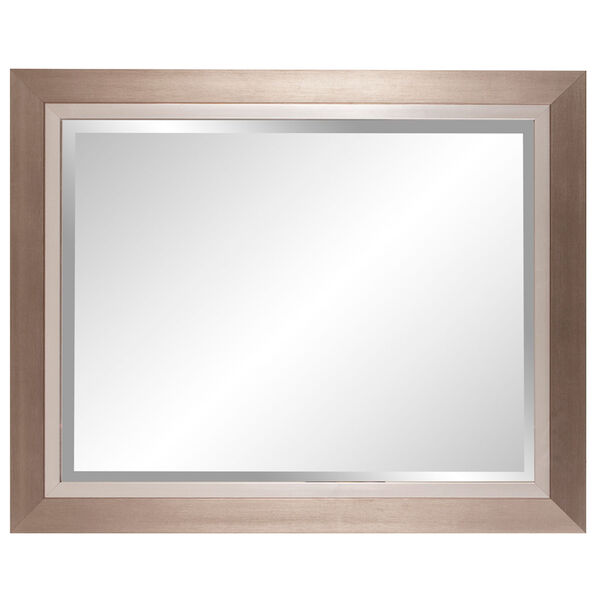 Brushed Silver Rectangle Mirror, image 2