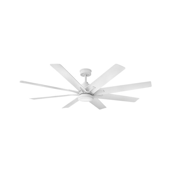 Concur Matte White 66-Inch LED Ceiling Fan, image 1