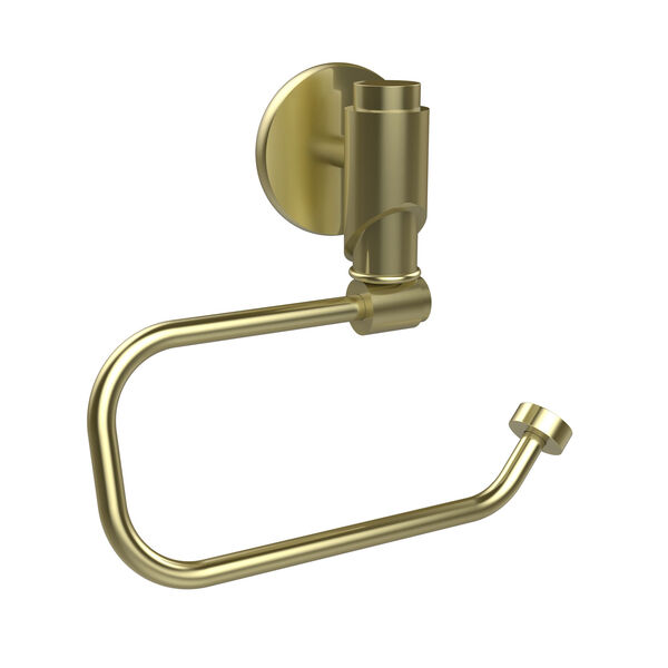 Satin Brass Euro-Style Toilet Paper Holder, image 1