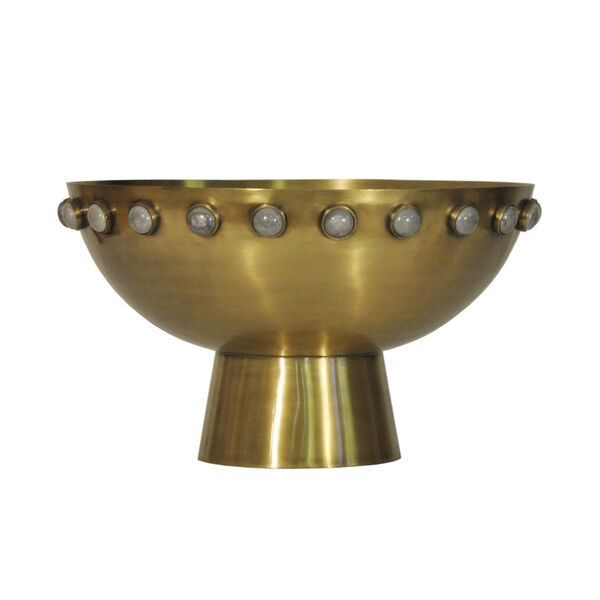 Antique Brass Decorative Bowl, image 1