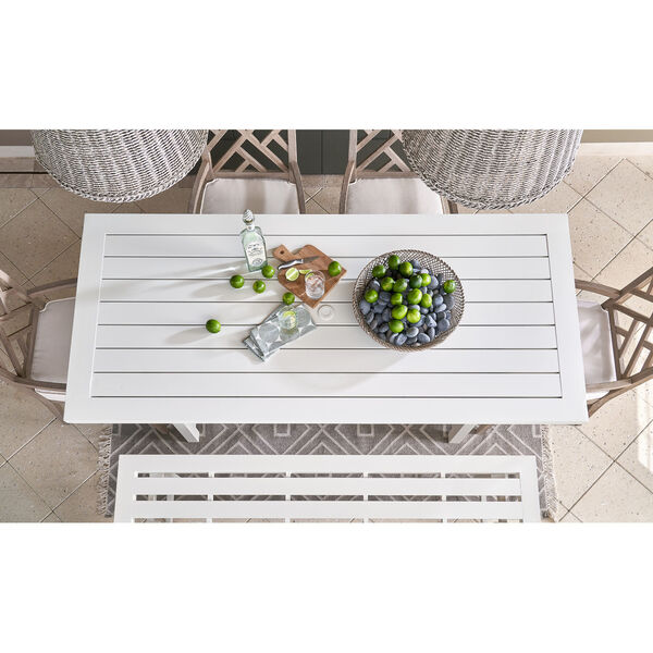 Tybee Chalk White Rectangle Dining Table, image 6