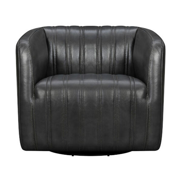 Aries Pewter Swivel Chair, image 2