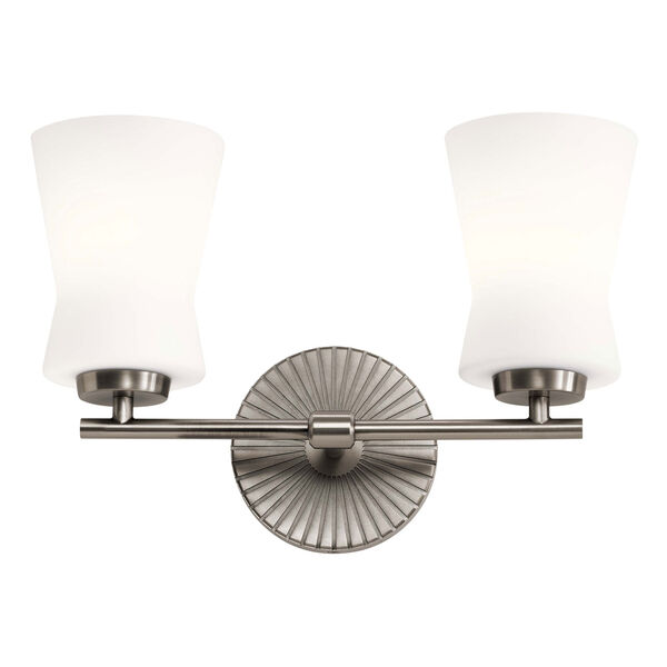 Brianne Classic Pewter Two-Light Bath Vanity, image 2