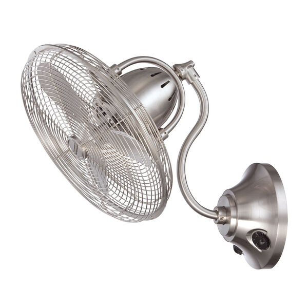 Bellows Stainless Steel 14-Inch Wall Mount Fan with Three Blades, image 2