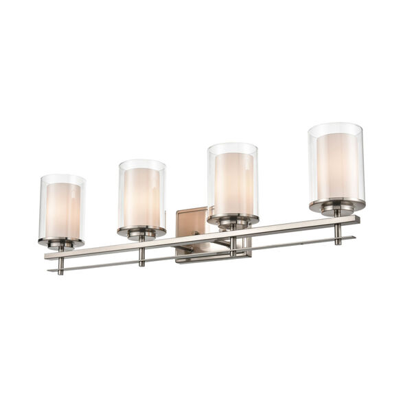 Brushed Nickel Four-Light Wall Sconce, image 1