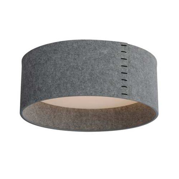 Prime Acoustic Gray 20-Inch LED Flush Mount, image 1