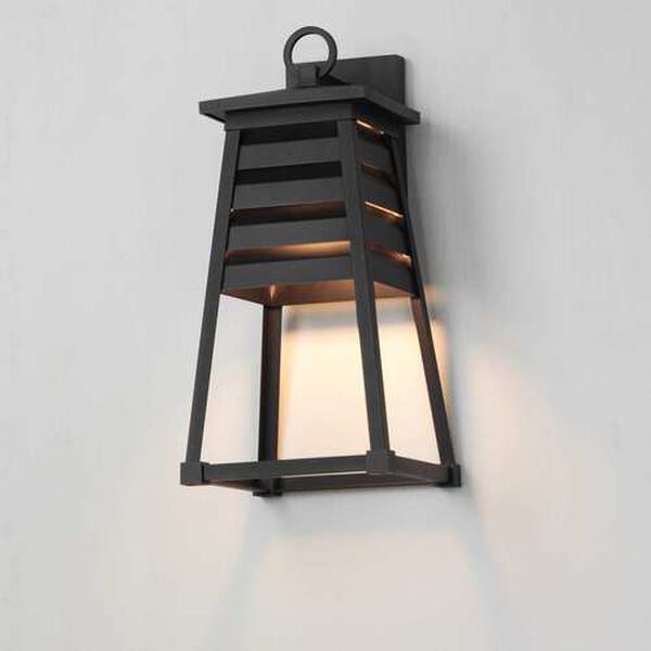 Shutters Black Nine-Inch One-Light Outdoor Wall Sconce, image 4