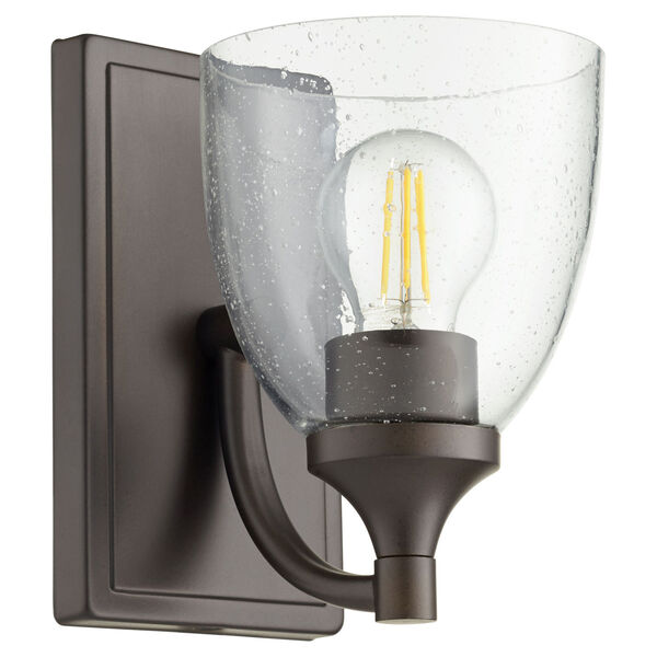 Enclave Oiled Bronze with Clear Six-Inch One-Light Wall Mount, image 1